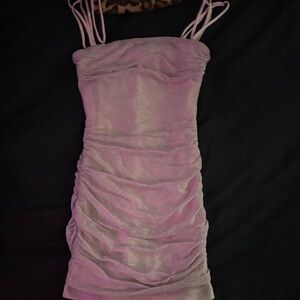 Pink Lucy In the Sky Sparkly Bodycon Dress